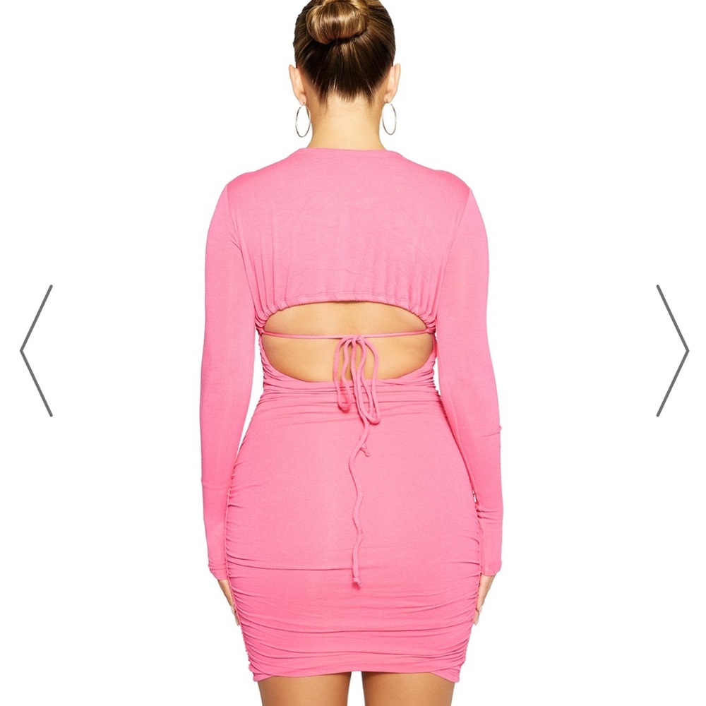 NAKED WARDROBE RUCHED DRESS - Picture 2 of 3